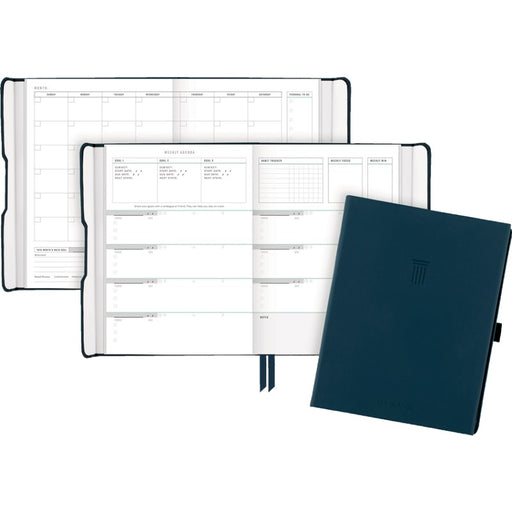 Planner-Undated Weekly/Monthly Foundation 8-1/2X6-3/4 Blue - FD-200-20