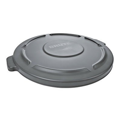 Garbage Can Lid-Brute, Self-Draining Snap-On, Grey - FG263100GRAY