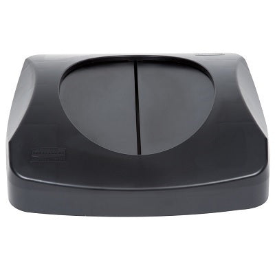 Garbage Can Lid-Untouchable Square Swing Top, Black - FG268988BLA