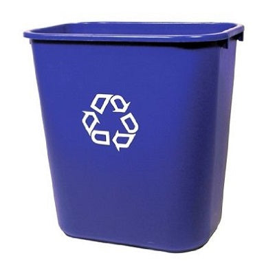 Recycling Container-Plastic 11-3/8X8-1/4X12-1/8 H, Blue - FG295573BLUE