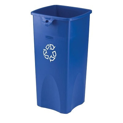Recycling Container-Untouchable Square, 87.1L Blue /Logo - FG356973BLUE