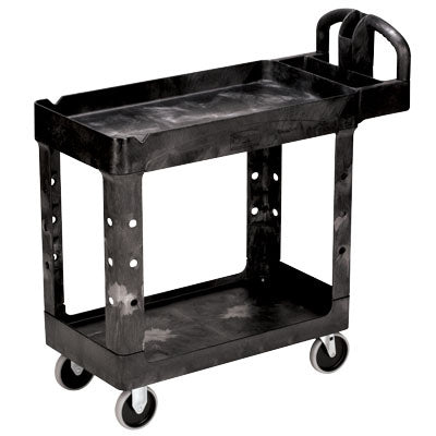 Cart-Utility, 2 Shelf Heavy Duty, Black - FG450088BLA