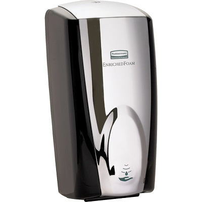 Hand Soap/ Sanitizer Dispenser-Autofoam, Black/Chrome - FG750411