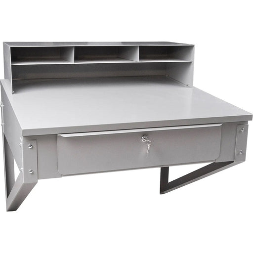 Desk-Wall-Mounted, 34-1/2"W X 28"D X 31"H Grey - FI518