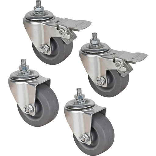 Caster-Kleton Open Floor Style Shop Desk Accessory 4/Set - FI521