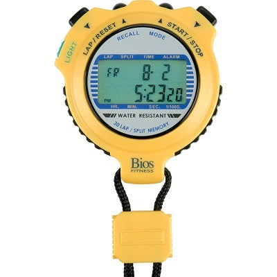 Stop Watch-Bios Digital Water Resistant Yellow - FP603