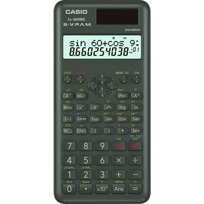 Calculator-Scientific 240 Function, 2-Line Display - FX300MSPLUS2