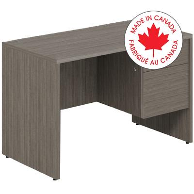 Desk-Genoa,Single Right Pedestal, Absolute Acajou - G2445SPR ACJ