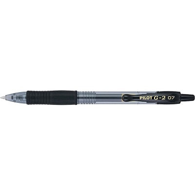 Pen-Retractable, G-2 Gel Roller, 0.7Mm Black - G27B