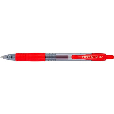 Pen-Retractable, G-2 Gel Roller, 0.7Mm Red - G27R