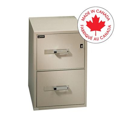 File Cabinet-Fire Resistant, Vertical, Legal 2 Drawer Beige - GF200-21