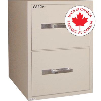 File Cabinet-Fire Resistant, Vertical, Legal 2 Drawer Beige - GF25-2-21