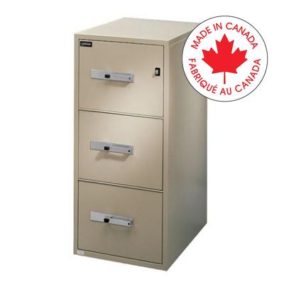 File Cabinet-Fire Resistant, Vertical, Legal 3 Drawer Beige - GF300-21