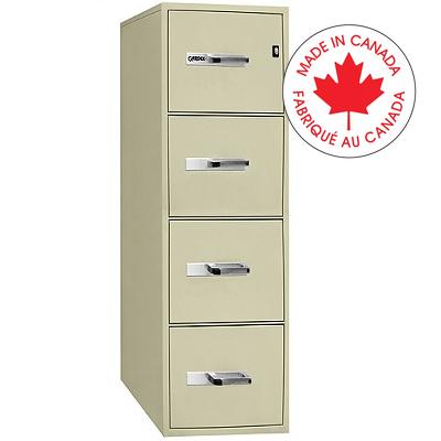 File Cabinet-Fire Resistant, Vertical, Legal 4 Drawer Beige - GF400-21