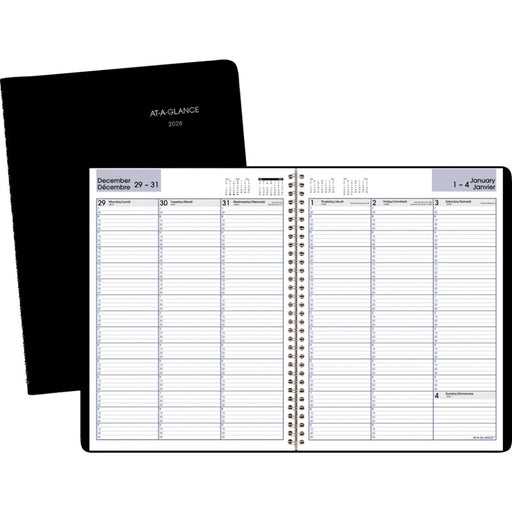 Planner-Weekly, Wire 8.5X11 Black, Bilingual  2025 - GF520-00