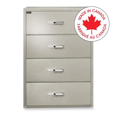 File Cabinet-Fire Resistant, Lateral 4 Drawer Beige - GL404-21