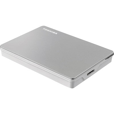 Hard Drive-Toshiba Canvio Flex Portable 2Tb, Silver - HDTX120XSCAA