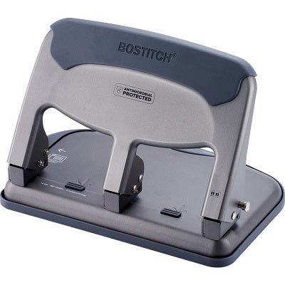 Punch-3 Hole, Ez Squeeze 40, Cap.40 Sheets Grey/Black - HP40AM