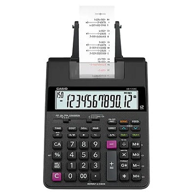 Calculator-Printing Ac/Dc 12 Digit Portable 2Lps - HR-170RC