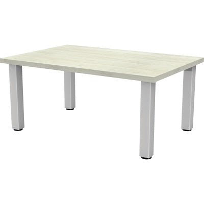 Coffee Table-Rectangle Metal Legs 36"X24"X17" Winter Wood - INV-COFFEE-REC2436-WW-SL
