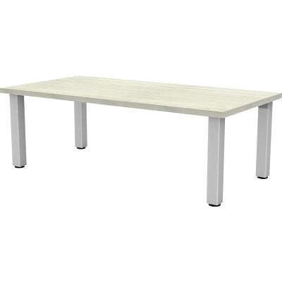 Coffee Table-Rectangle Metal Legs 48"X24"X17" Winter Wood - INV-COFFEE-REC2448-WW-SL
