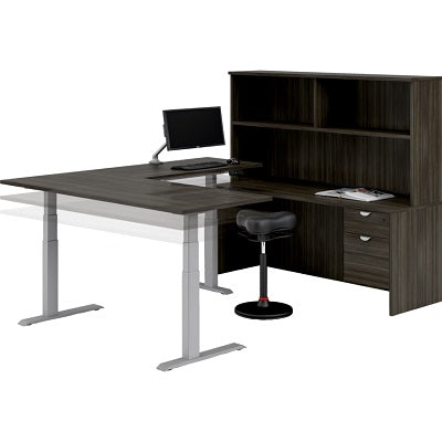 Workstation-Innovations U-Shape Height Adjustable Grey Dusk - INV-LAYOUT-45-GD