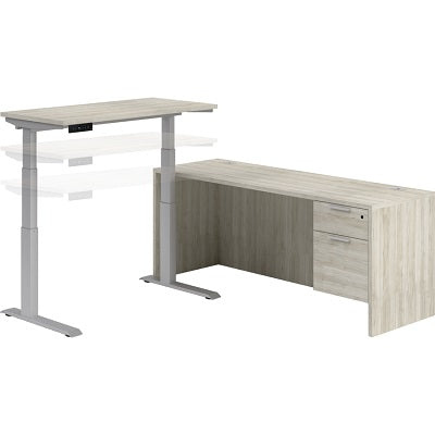 Workstation-Innovations L-Shaped Height Adjustable - INV-LAYOUT-46-WW