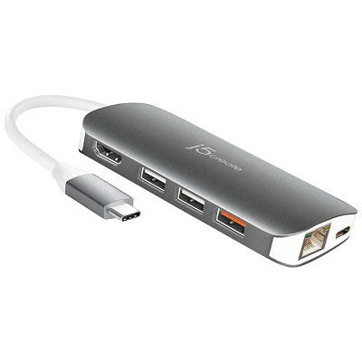 Usb Dock-Usb-C, Mult Adapter 9 Functions In 1 - JCD383