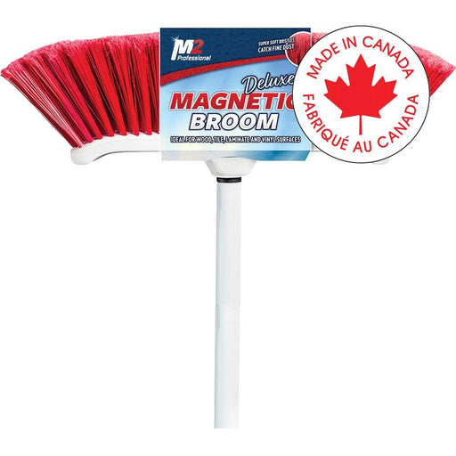 Broom-Curved, Venus Magnetic 48" Metal Handle, Red - JL807