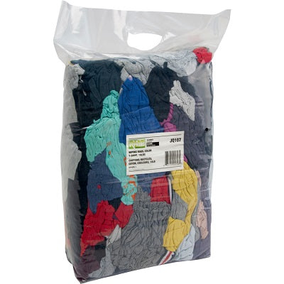 Cleaning Cloth-Wiping, Recycled Material Rag, Ast 10Lb - JQ107