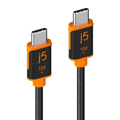 Usb Cable-Type C Sync & Charge 100W, Braided 5.9' - JUCX25L18