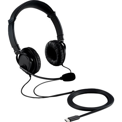 Headphones-Kensington Hi-Fi, With Mic, Usb-C, Black - K97457WW