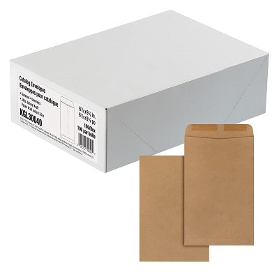 Envelope-Catalogue 6.5X9.5 Natural Kraft, 100/Box - KGL30040