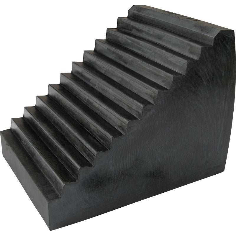 Wheel Chock-Rubber, 9-1/2"D X 6-1/2"W X 7-1/2"H - KH032