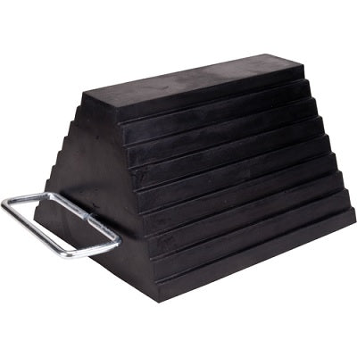 Wheel Chock-Rubber, 8"W X 9"D X 6"H With Handle - KH600