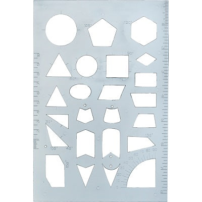 Stencil-Westcott, Geometry 24 Shapes - KT-95