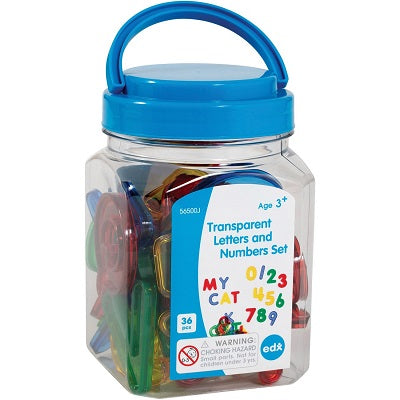 Educational Game-Translucent Letters & Numbers Set - LAD56500