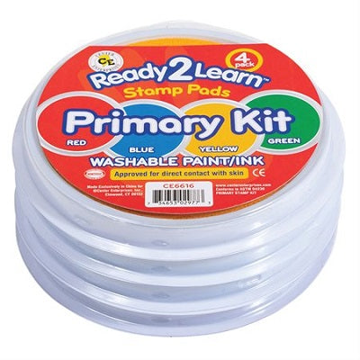 Stamp-Washable Stamp Pad, Primary Kit - LADCE6616