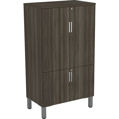 Storage Cabinet-Levels Series, With Riser Feet Gray Dusk - LEV-SR6536TC-GDSL