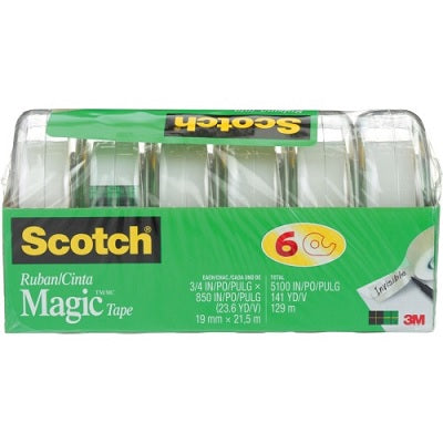Tape-Transparent Magic 19Mmx21.5M, 6/Pk - M850-6MP-ESF