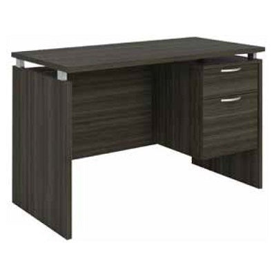 Desk-Mira 48X24 Single Pedestal Grey Dusk - MA-11-2448-GD