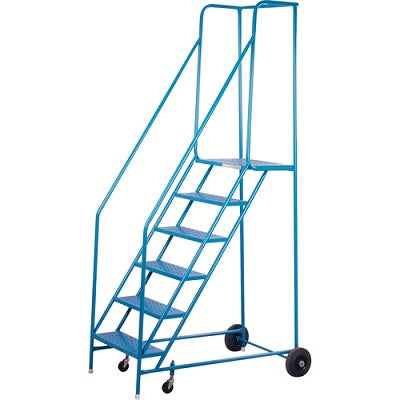 Rolling Ladder-6 Step With Handrails - MA617
