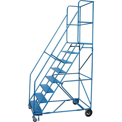 Rolling Ladder-8 Step With Handrails - MA622