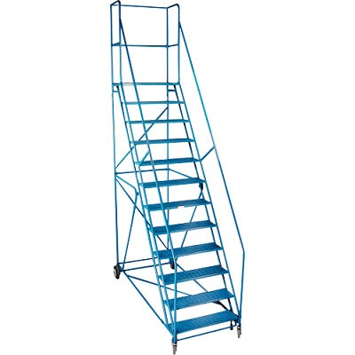 Rolling Ladder-12 Step With Handrails - MA624