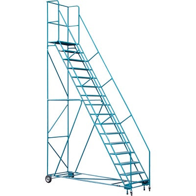 Rolling Ladder-16 Step With Handrails - MA626