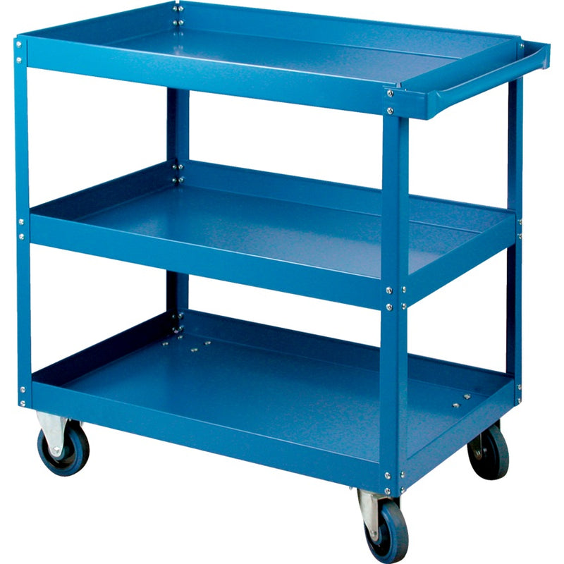 Cart-3 Tier Shelf Cart 24"X36"X36" 900Lb. Cap Rubber Caster - MB496