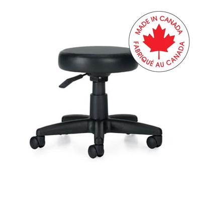 Stool-File Buddy, 5" Height Adjustment, Vinyl Black - MVL1105 70 BLK