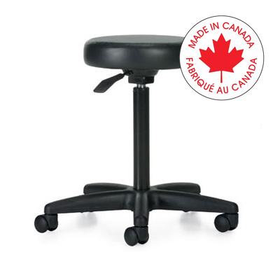 Stool-File Buddy, 10" Height Adjustment, Vinyl Black - MVL1110 70 BLK