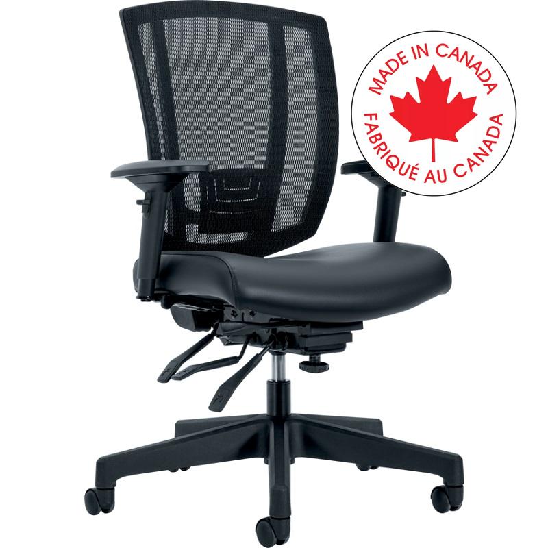 Chair-Multi-Tilter Avro 350M Med Back, Heavy Duty, Black - MVL11716 BL20 BLK G5 HP A9 ST