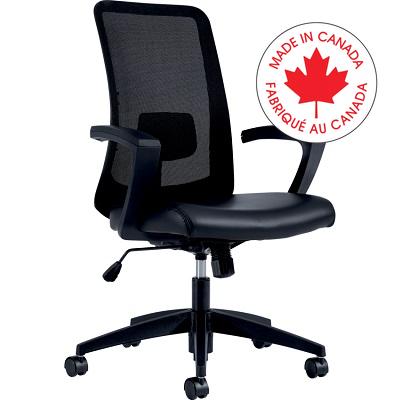 Chair-Adapt,Synchro-Tilter High Back C-Arms, Black - MVL11725 BL20 BLK CX